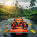 Pengalaman arung jeram seru di Arum Jeram Pangalengan bersama Funjava Travel.